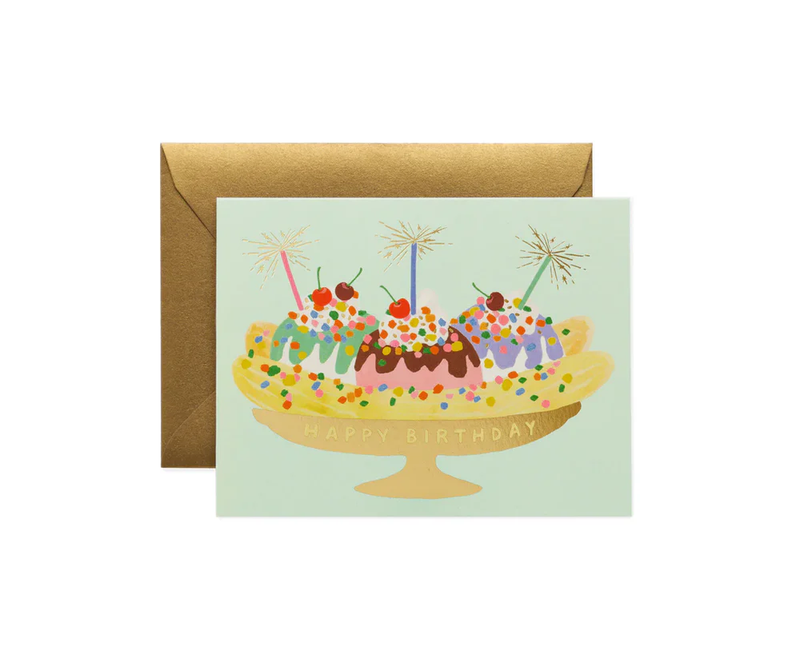 Rifle Paper Co. Banana Split Birthday Card