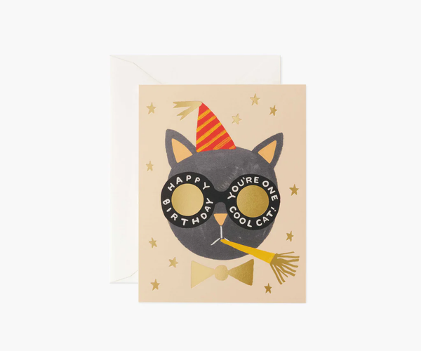 Rifle Paper Co. Birthday Cat Card