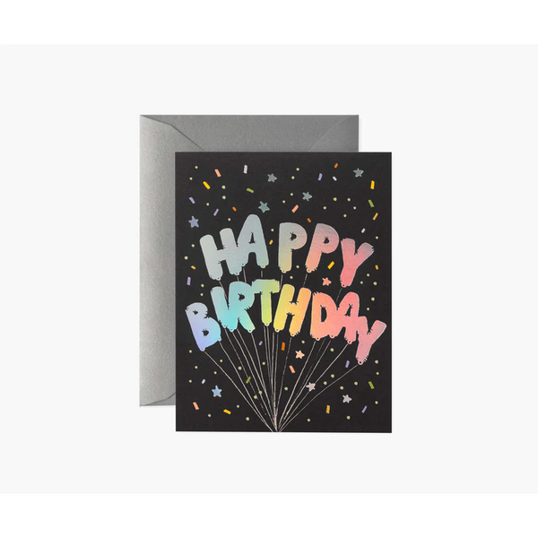 Rifle Paper Co. Mylar Birthday Balloons Card