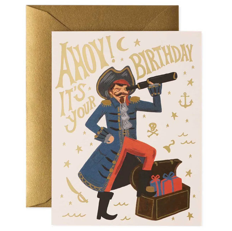 Rifle Paper Co. Pirate Birthday Card