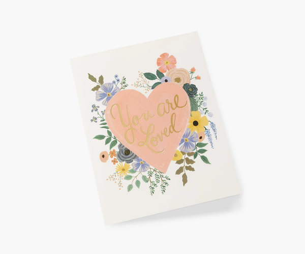 Rifle Paper Co. You Are Loved Heart Card