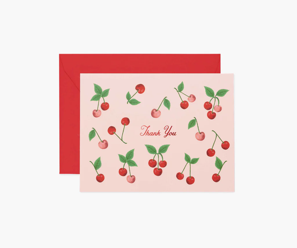 Rifle Paper Co. Cherries Thank You Card