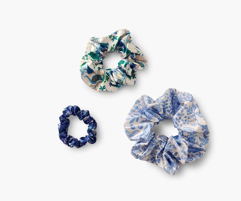 Rifle Paper Co. Peacock Scrunchie Set