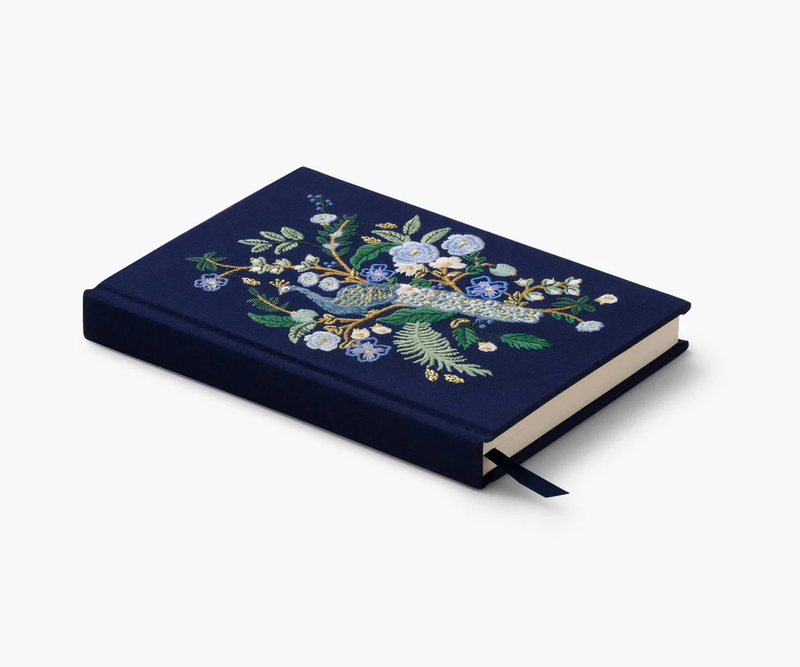 Rifle Paper Co. Embroidered Journal Peacock