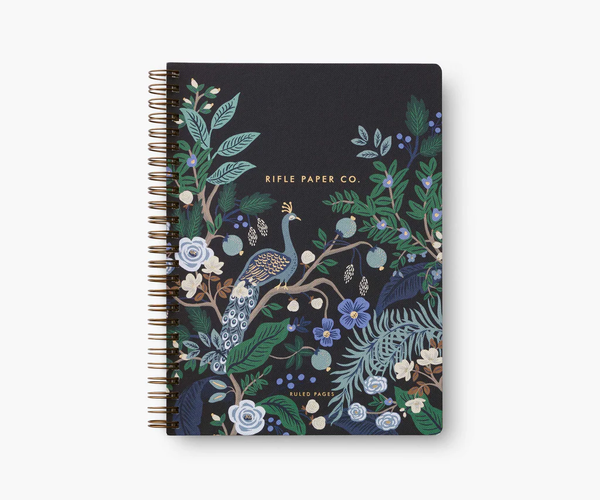 Rifle Paper Co. Spiral Notebook Peacock