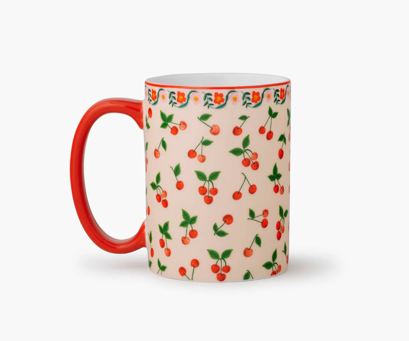 Rifle Paper Co. Cherries Porcelain Mug