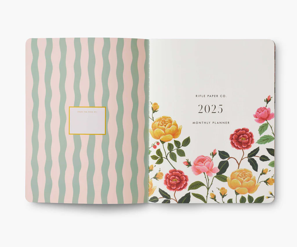 Rifle Paper Co. 2025 Roses 12-Month Appointment Notebook