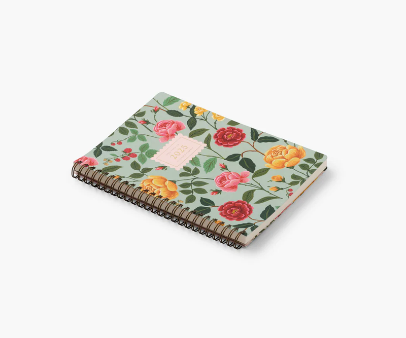 Rifle Paper Co. 2025 Roses 12-Month Softcover Spiral Planner