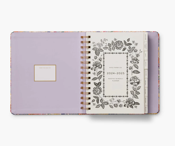 Rifle Paper Co. 2025 Mimi 17-Month Academic Covered Spiral Planner