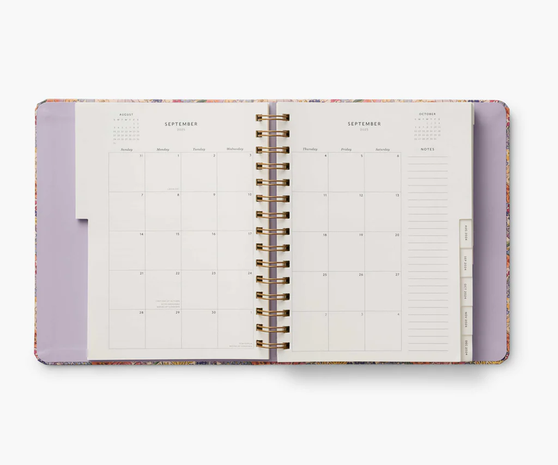Rifle Paper Co. 2025 Mimi 17-Month Academic Covered Spiral Planner
