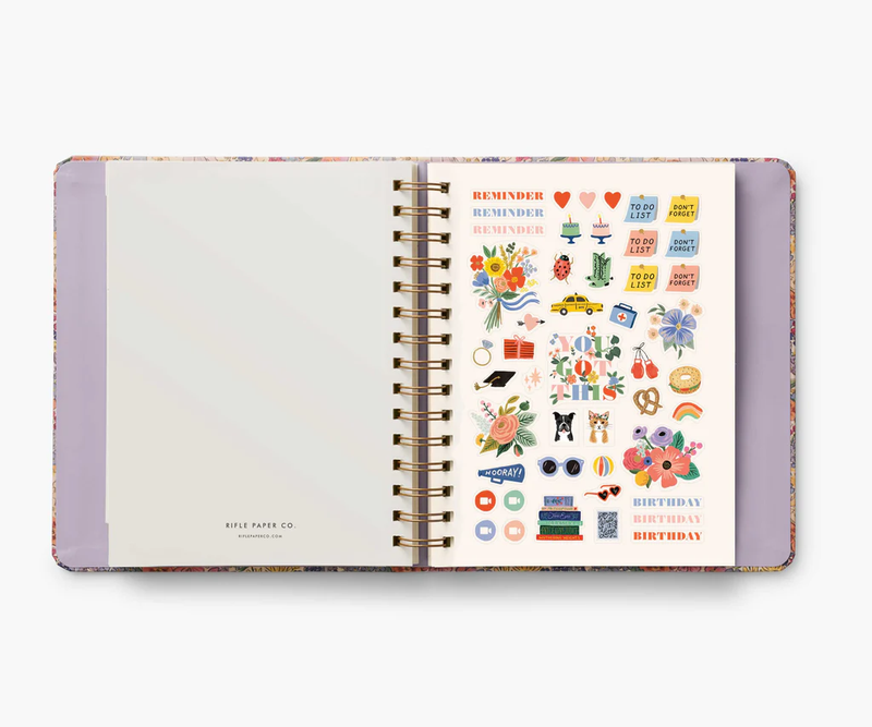 Rifle Paper Co. 2025 Mimi 17-Month Academic Covered Spiral Planner