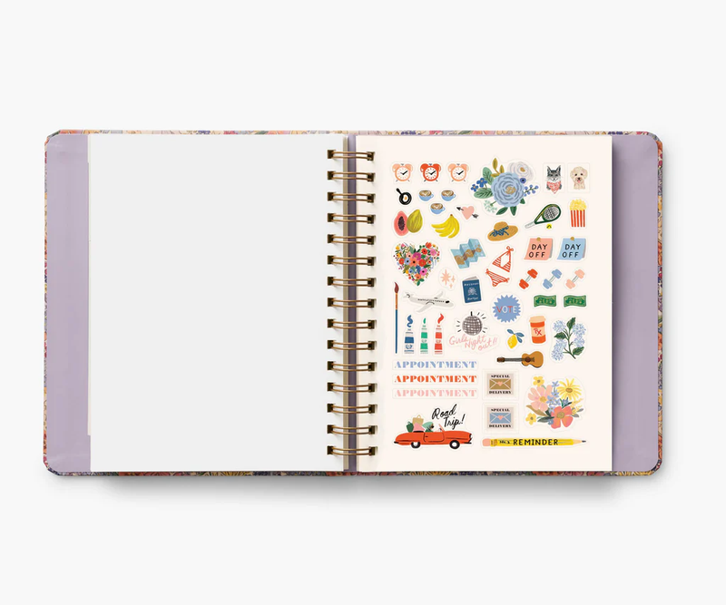 Rifle Paper Co. 2025 Mimi 17-Month Academic Covered Spiral Planner