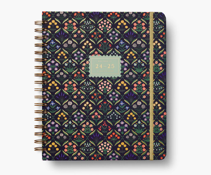 Rifle Paper Co. 2025 Estee 17-Month Academic Hardcover Spiral Planner