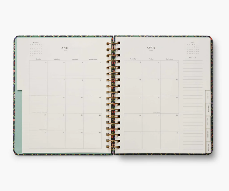 Rifle Paper Co. 2025 Estee 17-Month Academic Hardcover Spiral Planner