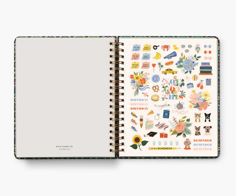 Rifle Paper Co. 2025 Estee 17-Month Academic Hardcover Spiral Planner