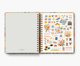 Rifle Paper Co. 2025 Roses 17-Month Academic Hardcover Spiral Planner