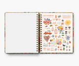 Rifle Paper Co. 2025 Roses 17-Month Academic Hardcover Spiral Planner