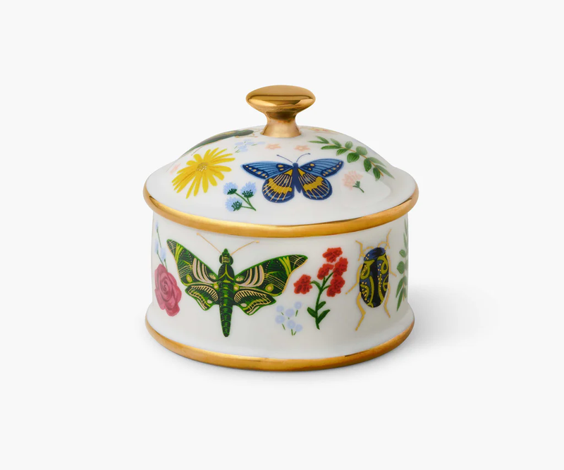 Rifle Paper Co. Curio Round Porcelain Box