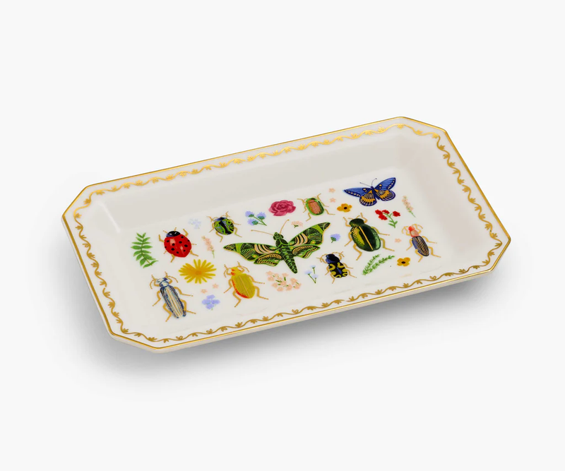 Rifle Paper Co. Curio Large Porcelain Catchall Tray