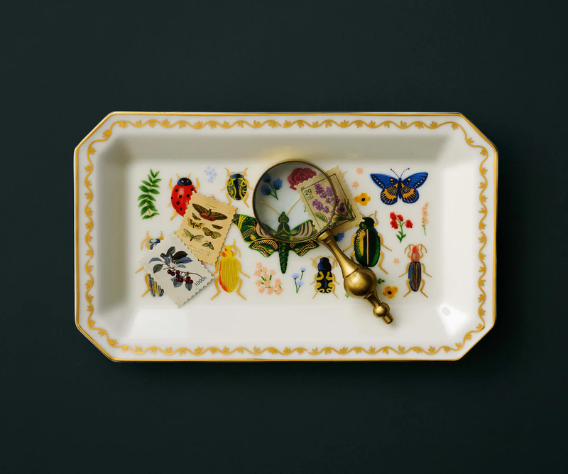 Rifle Paper Co. Curio Large Porcelain Catchall Tray