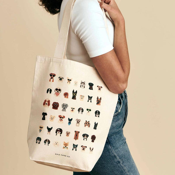 Rifle Paper Co. Dog Days Canvas Tote Bag