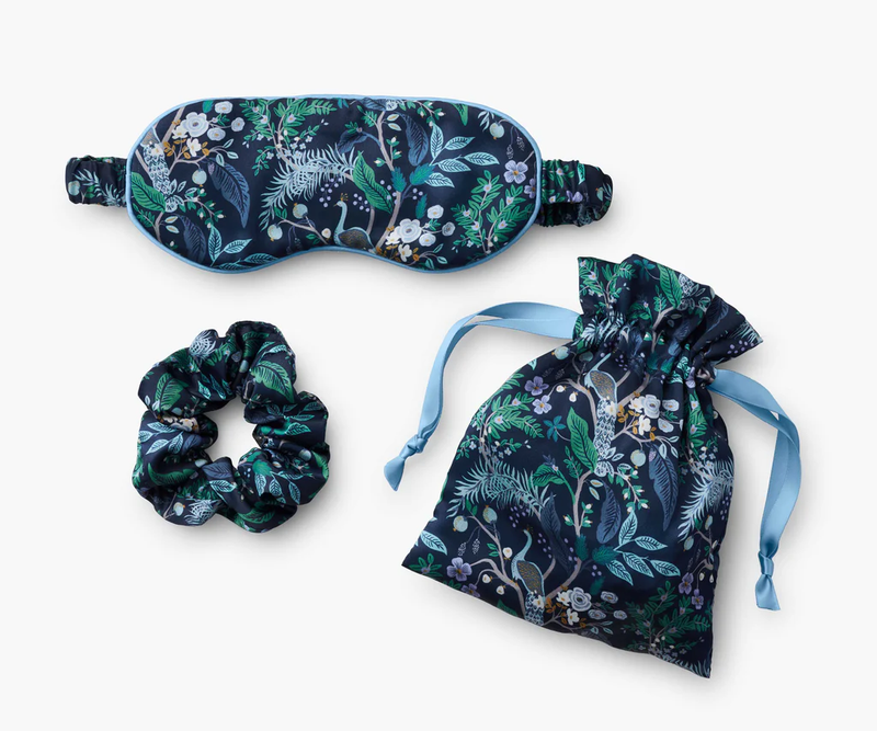 Rifle Paper Co. Peacock Sleep Travel Set