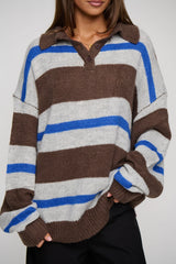 RISING SUN JERSEY - BROWN STRIPE