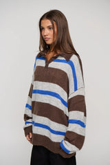 RISING SUN JERSEY - BROWN STRIPE