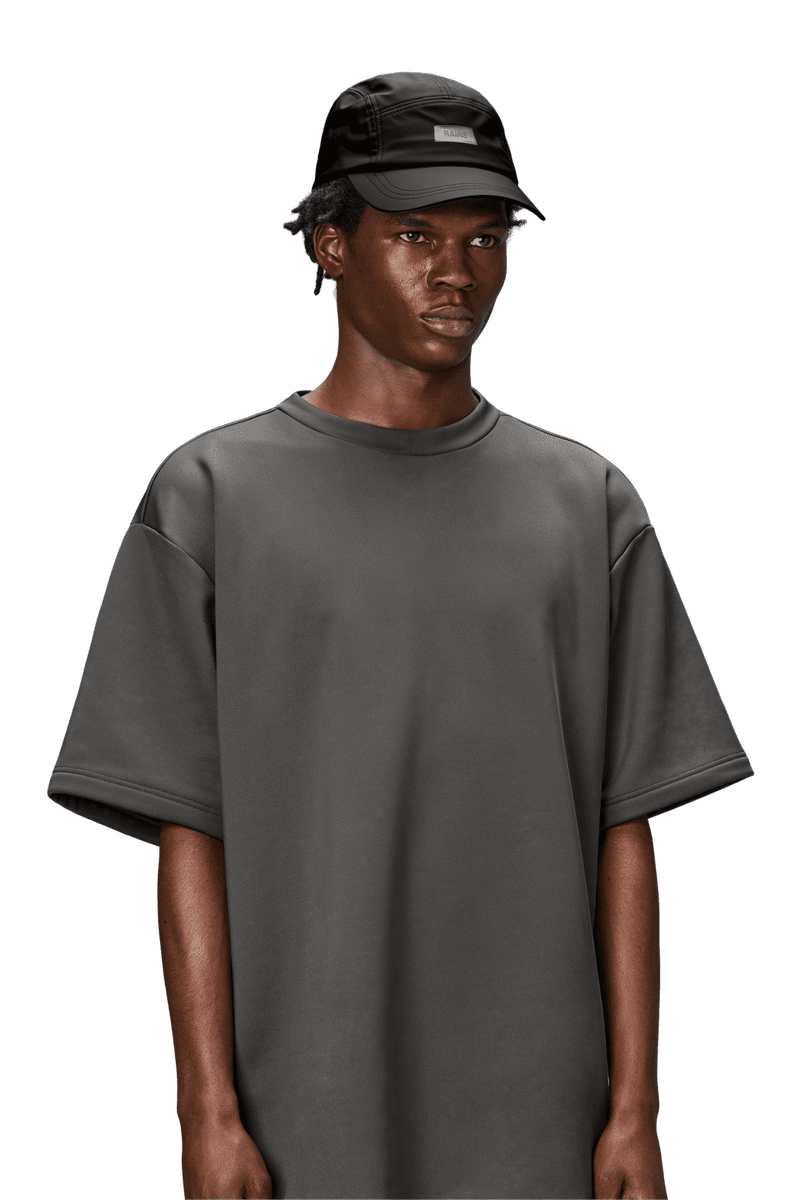 Rains 5 Panel Cap W1 Black