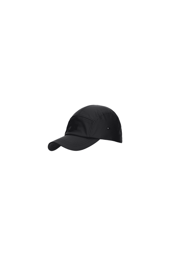 Rains 5 Panel Cap W1 Black