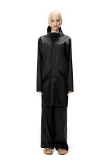 Rains Long Jacket W3 Black Grain