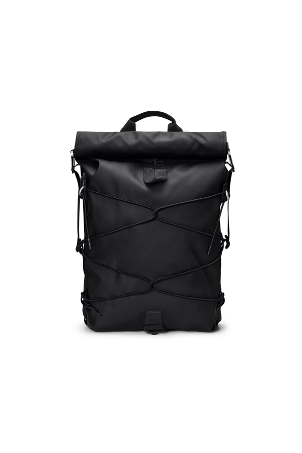 Rains Trail Cord Rolltop Backpack W3 Black