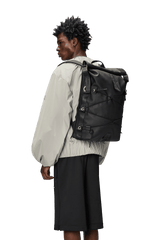 Rains Trail Cord Rolltop Backpack W3 Black