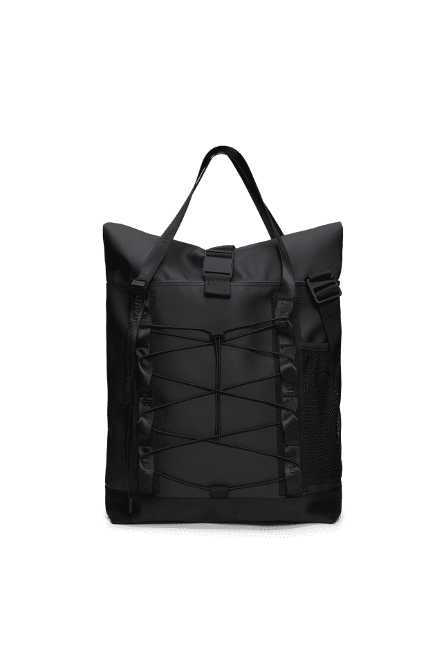 Rains Trail Rolltop Tote Bag W3 Black