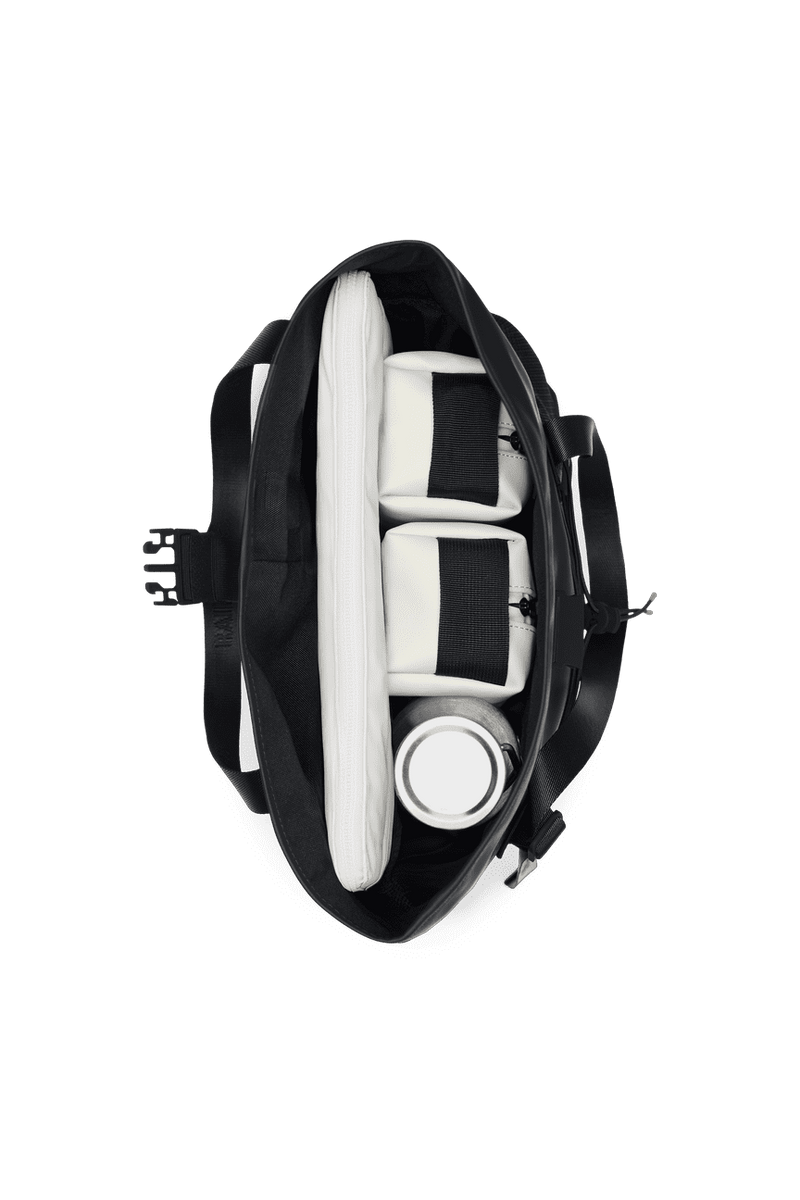 Rains Trail Rolltop Tote Bag W3 Black