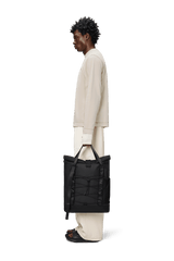 Rains Trail Rolltop Tote Bag W3 Black
