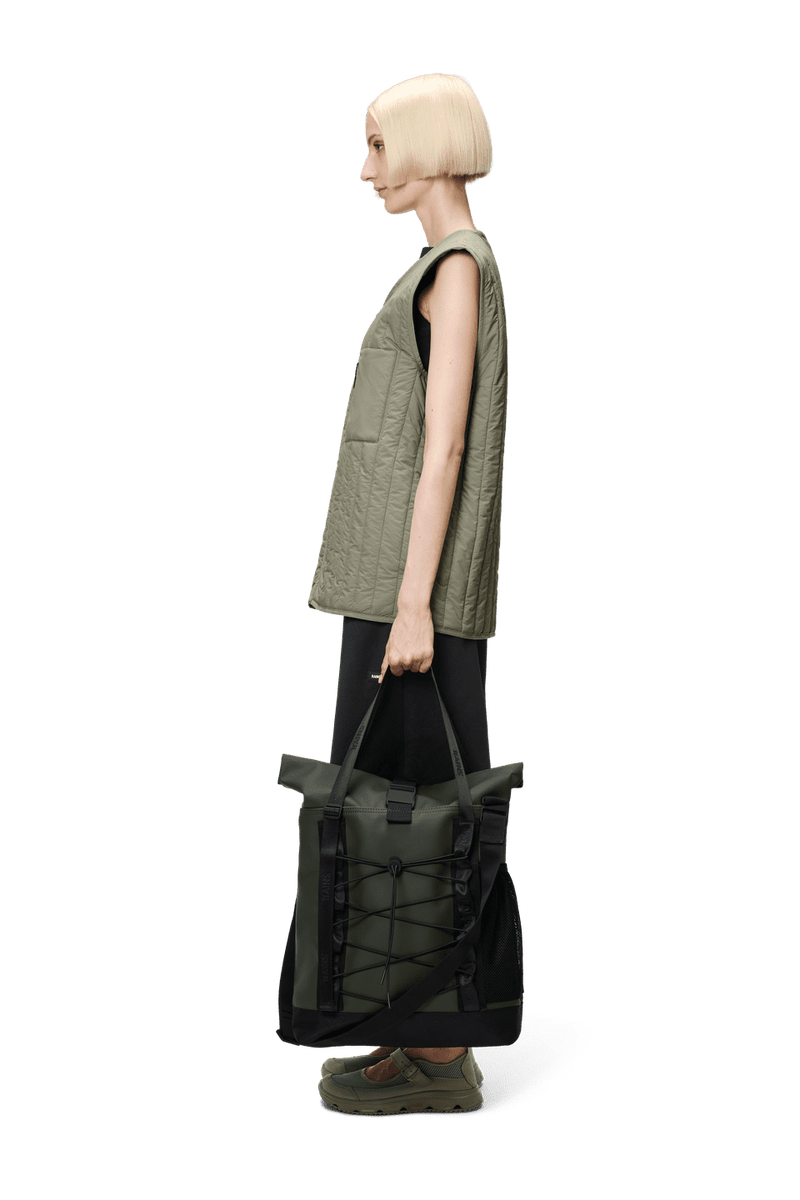Rains Trail Rolltop Tote Bag W3 Green