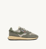 Reelwind Low Sneakers In Hunter And Pelican Nylon Suede (MAN)