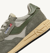 Reelwind Low Sneakers In Hunter And Pelican Nylon Suede (MAN)