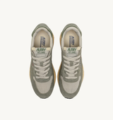 Reelwind Low Sneakers In Hunter And Pelican Nylon Suede (MAN)