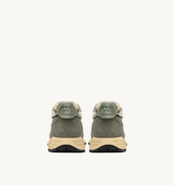 Reelwind Low Sneakers In Hunter And Pelican Nylon Suede (MAN)