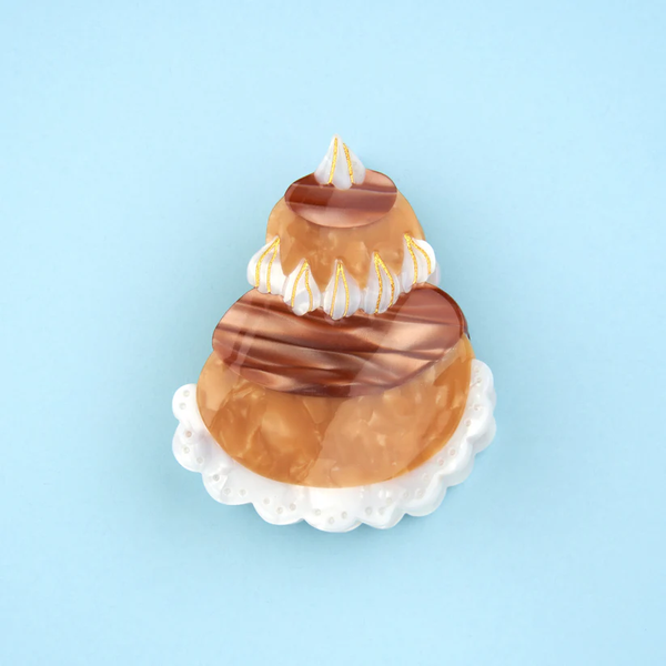 Religieuse Pastry hair claw