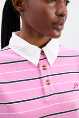Remie Rugby Shirt - Pink Stripe