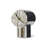 Retro ceramic clock chrome