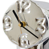 Retro ceramic clock chrome