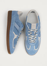 Rife Cornflower Blue Cream Leather Sneakers