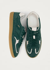 Rife Forest Green Leather Sneakers