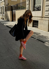 Rife Sea Pink Leather Sneakers