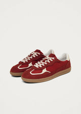 Rife Sheen Red Leather Sneakers