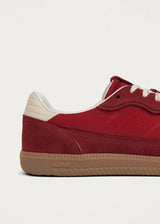 Rife Sheen Red Leather Sneakers